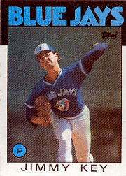 1986 Topps Baseball Cards      545     Jimmy Key
